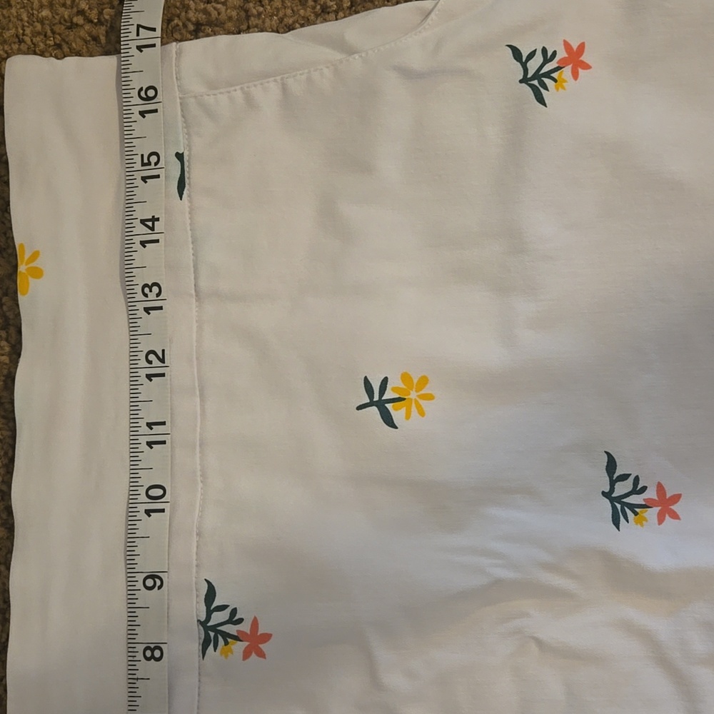 Zac & Rachel Floral White Skort Size 12 - Picture 4 of 6
